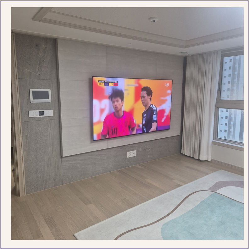 TV 설치 참고 가벽 보강비 9-1