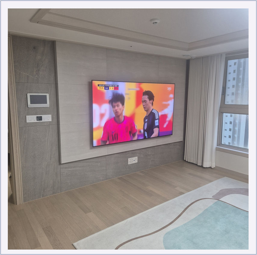 TV 설치 참고 LG TV 시공 35-1